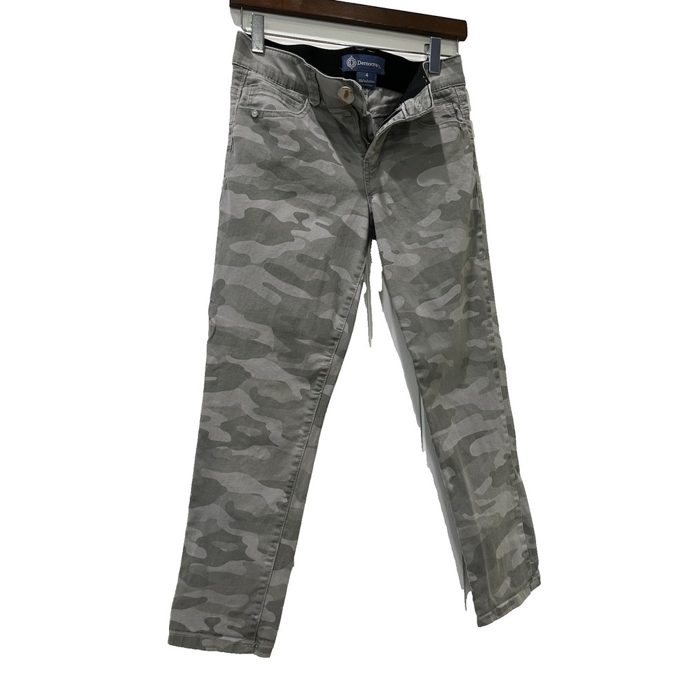 Democracy Ab Solution Camo Skinny Jeans Women's 4 Stretch Mid Rise Jegging Pants